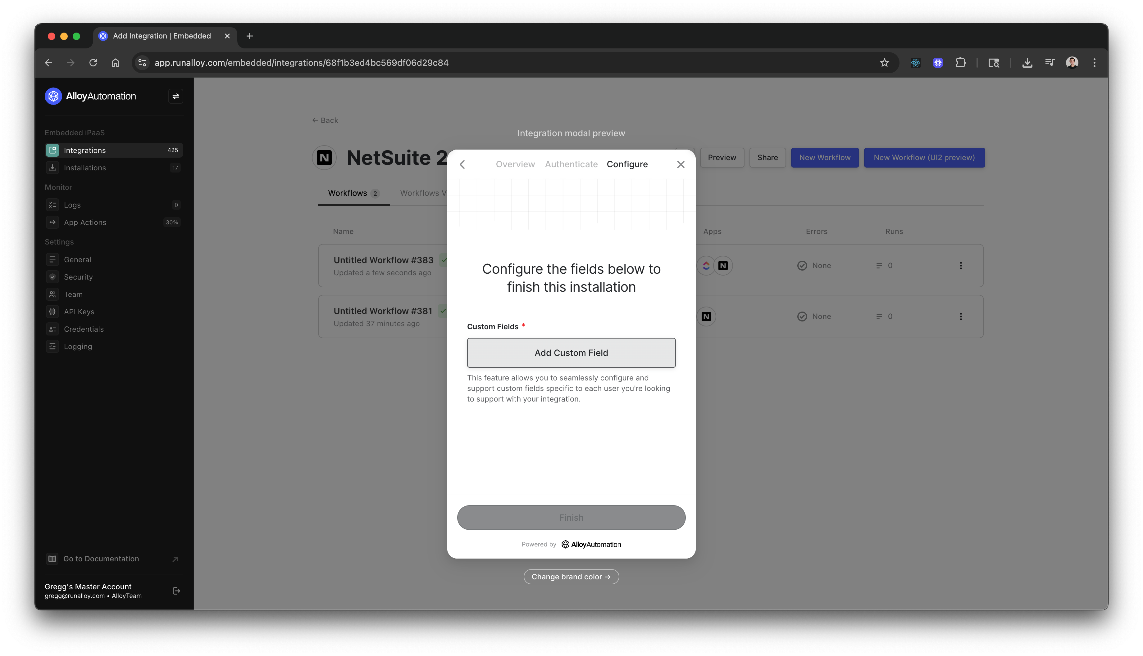 Custom Fields Preview