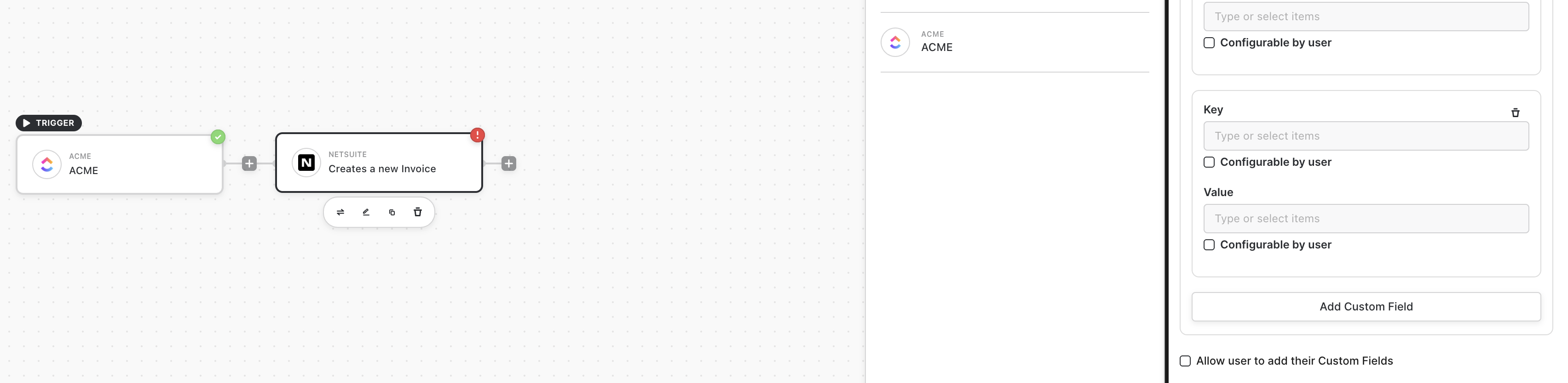 Allow User to Add CUstom Fields